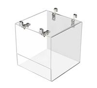 SKKWJEGE Bird Water Bath Box Bathtub Parakeet Lovebird Bird Pet Cage Hanging Small, Transparent