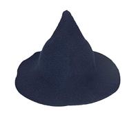 SKKWJEGE Halloween Witch Hat Modern Knitting Cap Party Outfit Accessories Navy