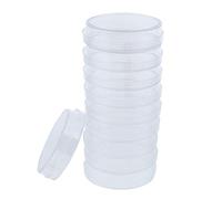 SKKWJEGE Lab Plastic Petri Dish Sterile Cell Tissue Culture Dish & Lid 75 mm