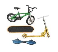 SKKWJEGE Mini Finger Toys Set Skateboards Finger Bikes Scooter Tiny Swing Board B, Green