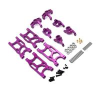 SKKWJEGE RC Car Front Swing Arms Wheel Cup Upgraded Spare Parts Bearing Kit Replacement for WLtoys 144010 144001 144002 124016 Purple