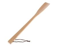 SKKWJEGE Solid Wooden Long Handle Shoe Horn Lifter Shoe Care Accessory Burlywood