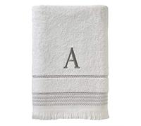 SKL Home Bath Towel, A, Cotton, White, 28x54