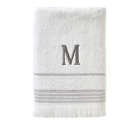 SKL Home Bath Towel, M, Cotton, White, 28x54