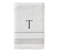 SKL Home Bath Towel, T, Cotton, White, 28x54