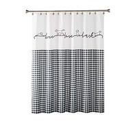 SKL Home by Saturday Knight Ltd. Farmhouse Dogs Shower Curtain, White 72" X 72"