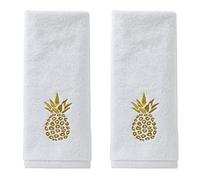 SKL Home by Saturday Knight Ltd. Gilded Pineapple Hand Towel (2-Pack), White, Small