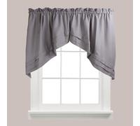 SKL Home by Saturday Knight Ltd. Holden Curtain Tier Pair, 57 inches x 30 inches, Dove Gray, 2 Count