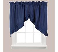 SKL Home by Saturday Knight Ltd. Holden Curtain Tier Pair, 57" x 30", Navy, 2 Count