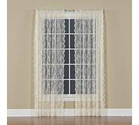SKL Home by Saturday Knight Ltd. Petite Fleur Curtain Panel, Ivory, 56 inches x 63 inches