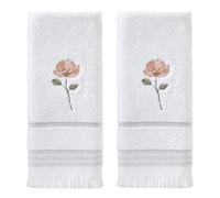 SKL Home by Saturday Knight Ltd. - U1108010830203 Misty Floral 2-Piece Hand Towel Set, White