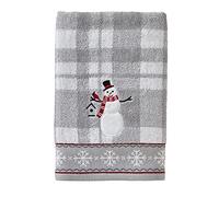 SKL Home by Saturday Knight Ltd. Whistler Snowman Bath Towel, Gray