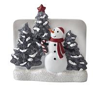 SKL Home by Saturday Knight Ltd. Whistler Snowman Toothbrush Holder, Dove Gray