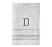 SKL Home Casual Monogram Bath Towel, D, 28x54