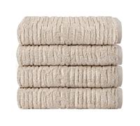 SKL Home Cloud Soft 4 Pc Bath Towel Set, Oatmeal
