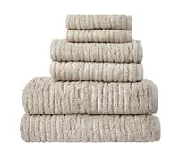 SKL Home CloudSoft Cotton Luxury 6-Piece Towel Set, Oatmeal