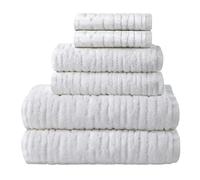 SKL Home CloudSoft Cotton Luxury 6-Piece Towel Set, White