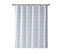 SKL Home Fabric Shower Curtain, Polyester, Aqua, 72"X72"