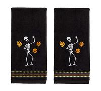 SKL Home Halloween Juggling Skeleton Hand Towel Set for Bath/Kitchen/Bar & Gift, 2 Count