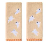 SKL Home Halloween Tossed Ghosts Hand Towel 2 pc Set for Bath/Kitchen/Bar & Gift