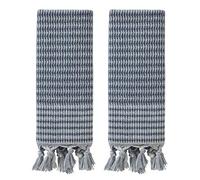 SKL Home Hand Towel Set, Cotton, Denim, 16"x26"