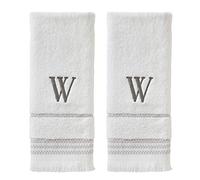 SKL Home Hand Towel Set, W, Cotton, White, 16x26