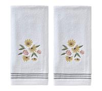 SKL Home HandTowelSet, Cotton, White, 16x25
