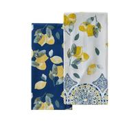 SKL Home Lemon Medallion Dish Towel (2-Pack),Green