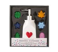 SKL Home Lotion Dispenser, Resin, Silver