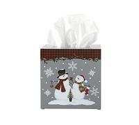 SKL Home Tissue Box Cover, Wool, Grey, 5" W x 75" L (Pack of 1)