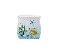 SKL Home Watercolor Ocean Bath Towel, Earthenware, multicoloured, Toothbrush Holder