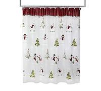 SKL Home by Saturday Knight Ltd. Woodland Winter Shower Curtain, Red