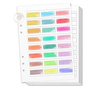 SKLENICE 25 Sheets A5 Watercolor Swatch Paper for Artists Loose Leaf 140Lb 100% Cotton Watercolor Paper Acid-Free Travel Size Painters Color Diary Spiral-Bound Watercolor Journal Paper for Oil Pastels