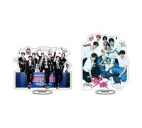 SKLTN 2-Piece Cake Topper Set, Stray Kids Mini Figurines, Star Themes Cake Decorations for Children's Birthday Cake