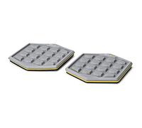 SKLZ Unisex's Non Core Court Slidez Stability Gliding Discs, Exercise Sliders for Total Body Workout, Lightweight & Non-Marking, Grey, 12"/31cm, Pack of 2, One Size