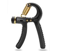 SKLZ Grip Strength Trainer, Adjustable Resistance for Hand, Wrist, Forearm Strength, 9-40kg, Ideal for Rehabilitation, Stress Relief, Compact Design - Black, Perfect for Home or Gym Use