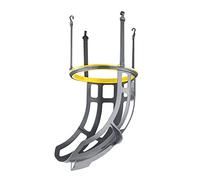 SKLZ Kick-Out Basketball Return Chute, Attach to Basketball Hoop, Shooting Practice Aid, Quick Set Up, Silver