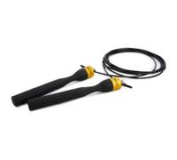 SKLZ Speed Jump Rope, Black - Comfortable Ergonomic Handle, Smooth Ball Bearings, Durable Tangle-Free Cable, 304cm Adjustable Coated Rope, 15cm Lightweight Rubber-Coated Handles
