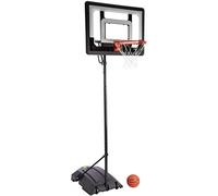 SKLZ Pro Mini Basketball Hoop System, Adjustable Height 1.07 - 2.13 m,Includes 17.8 cm Mini Ball,Durable Polycarbonate Backboard, Portable Design with Weighted Base, Ideal for Indoor and Outdoor Play