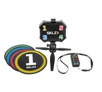 SKLZ Reactive Agility Coach, Enhance Reaction Time, Improve Athletic Intelligence™, Portable Training Tool - Four Illuminated Numbers, Adjustable Speed Settings, Ideal for Indoor and Outdoor Use