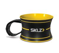 SKLZ Shallow Shot Golf Swing Trainer - Sync Your Arms and Body for Straighter Shots, Collapsible Design, Adjustable from 15 cm to 10 cm for Optimal Swing Synchronization and Precision