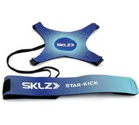 SKLZ Star-Kick, Soccer Trainer, Football Rebounder, Football Training Equipment, Neoprene Adjustable Ball Glove and Belt, Cobalt, Ball Sizes 3, 4 and 5