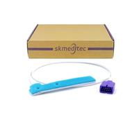 skmeditec 4PCS Disposable SpO2 Sensor Cable Compatible with Nellcor Oximax, 3.2 FT Foam Tape Probe with 9 Pins Connector with Chip, Replacement Cord