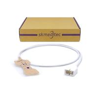 skmeditec 4PCS Disposable SpO2 Sensor Cable Compatible with Nellcor OxiSmart Probe, 3.2 FT Adhesive Tape Cable with 7 Pins Connector, Replacement Cord for D20