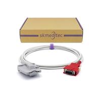 skmeditec Compatible with Masimo SpO2 Sensor Direct-Connect Probe, 9.8 FT Large Silicone Soft Finger Sleeve Cable with 20 Pins Red Connector, Replacement Cord for 2643 2644 with Chip