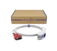 skmeditec Compatible with Masimo SpO2 Sensor Direct-Connect Probe for Adult, 9.8 FT Finger Clip Cable with 20 Pins Connector, Replacement Cord for 2053 2054 with Chip