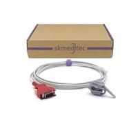 skmeditec Compatible with Masimo SpO2 Sensor Direct Connect Probe for Neonate, 9.8 FT Silicone Soft Foot Wrap Cable with 20 Pins Connector, Replacement Neonatal Cord with Chip