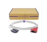 skmeditec Direct Connect Probe Compatible with Masimo SpO2 Sensor, 9.8 FT Silicone Soft Finger Sleeve Cable with 20 Pins Connector, Replacement Cord with Chip