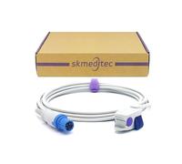 skmeditec SpO2 Sensor Compatible with Draeger Infinity Gamma XL, Infinity Kappa with Nellcor Oxismart SpO2 Technology, 9.8FT Reusable Small Clip Probe with 7 Pins Connector for Replacement Cord