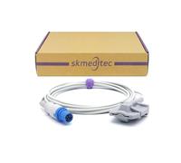 skmeditec SpO2 Sensor Compatible with Draeger Infinity Vista, Infinity Vista XL with Nellcor Oxismart SpO2 Technology, 9.8FT Reusable Adult Sleeve Probe with 7 Pins Connector for Replacement Cord